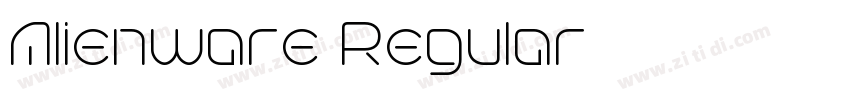 Alienware Regular字体转换